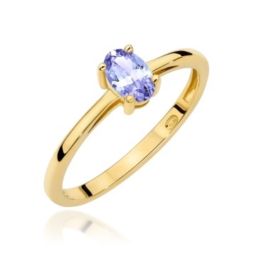 Inel Aur 14K cu Tanzanit 0.40 ct