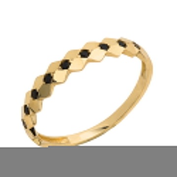 Inel Aur 14k cu Zirconii Negre