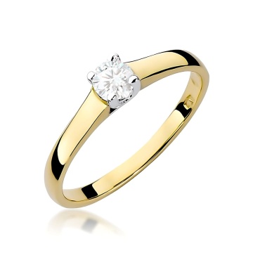 Inel Aur 9K cu Diamant de Laborator 0.20 ct