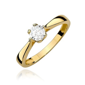 Inel Aur 9K cu Diamant de Laborator 0.20 ct