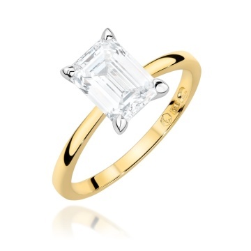 Inel Aur 9K cu Diamant de Laborator 1.50 ct