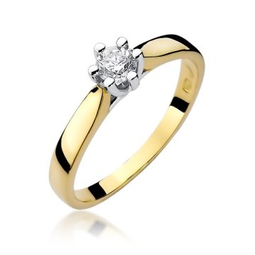 Inel Aur 9K cu Diamant Natural 0.25 ct