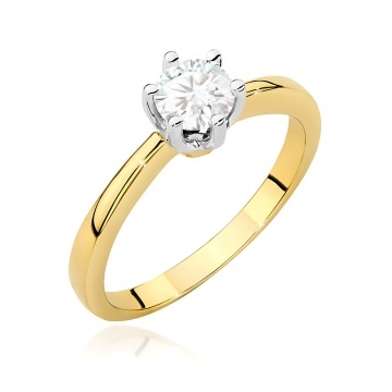 Inel Aur 9K cu Diamant Natural 0.50 ct