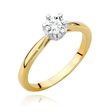 Inel Aur 9K cu Diamante de Laborator 0.46 ct