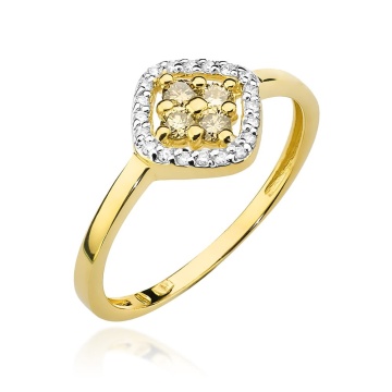 Inel Aur 9K cu Diamante Naturale 0.30 ct