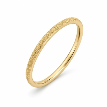 Inel Minimal Sand din AUR 14K