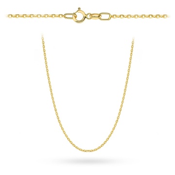 Lanț Aur 9K Rolo Diamantat 42 cm
