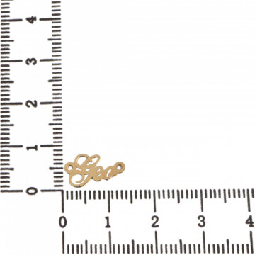 Link din aur 14k - pentru bratara - nume Geo