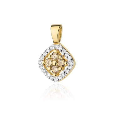 Pandantiv Aur 14K cu Diamante Naturale 0.30 ct
