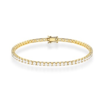 Bratara Aur 14K cu Diamante de Laborator 4.20 ct