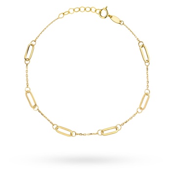 Brățară De Aur Cu Zale Elegante 14K