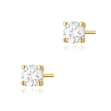 Cercei Aur 14K cu Diamant de Laborator 0.50 ct