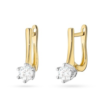 Cercei Aur 14K cu Diamante de Laborator 0.30 ct