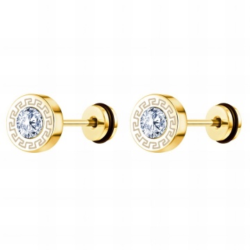 Cercei Regal din Inox placati cu AUR 18K