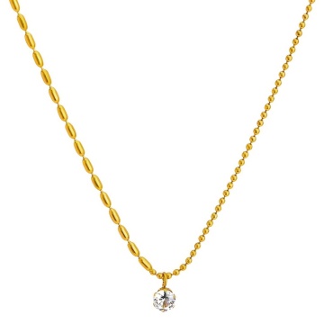 Colier Brittany din Inox placat cu AUR 18K