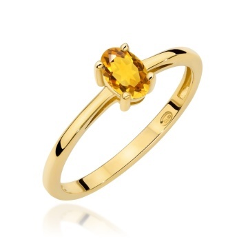 Inel Aur 14K cu Citrin 0.60 ct