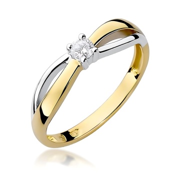 Inel Aur 14K cu Diamant de Laborator 0.10 ct