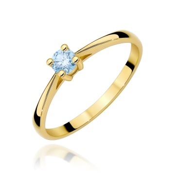Inel Aur 14K cu Diamant de Laborator 0.15 ct