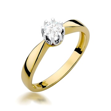 Inel Aur 14K cu Diamant de Laborator 0.25 ct