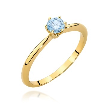 Inel Aur 14K cu Diamant de Laborator 0.50 ct