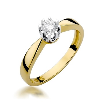 Inel Aur 14K cu Diamant Natural 0.25 ct