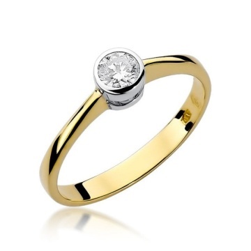 Inel Aur 14K cu Diamant Natural 0.30 ct