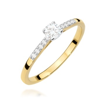 Inel Aur 14K cu Diamante de Laborator 0.32 ct