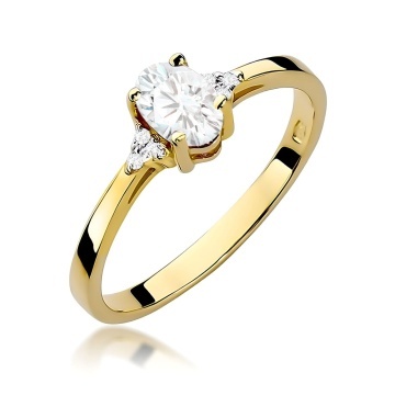 Inel Aur 14K cu Diamante de Laborator 0.45 ct
