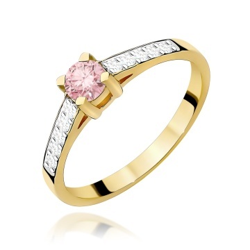 Inel Aur 14K cu Diamante de Laborator 0.45 ct