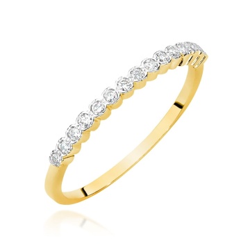 Inel Aur 14K cu Diamante Naturale 0.08 ct
