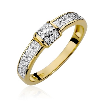 Inel Aur 14K cu Diamante Naturale 0.19 ct