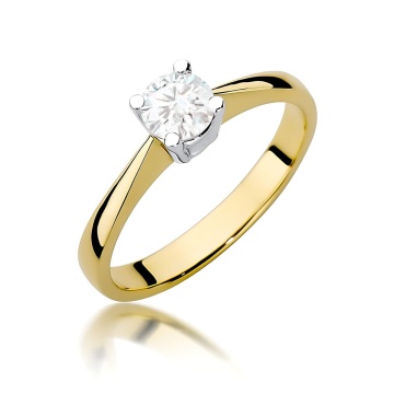 Inel Aur 9K cu Diamant de Laborator 0.50 ct