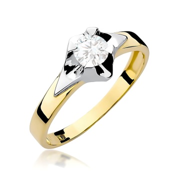 Inel Aur 9K cu Diamant de Laborator 0.50 ct