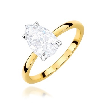 Inel Aur 9K cu Diamant de Laborator 1.00 ct