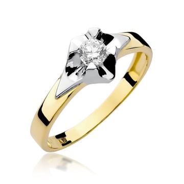 Inel Aur 9K cu Diamant Natural 0.30 ct