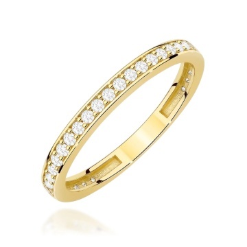 Inel Aur 9K cu Diamante de Laborator 0.28 ct