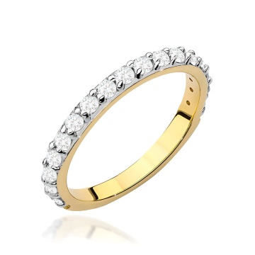 Inel Aur 9K cu Diamante de Laborator 0.34 ct