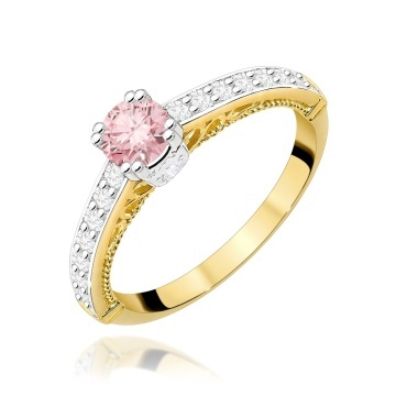 Inel Aur 9K cu Diamante de Laborator 0.56 ct