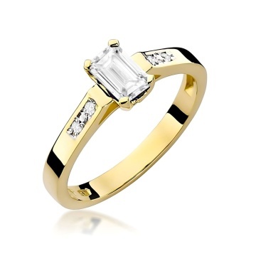 Inel Aur 9K cu Diamante de Laborator 0.64 ct