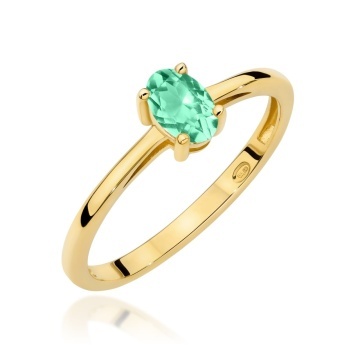 Inel Aur 9K cu Smarald 0.40 ct