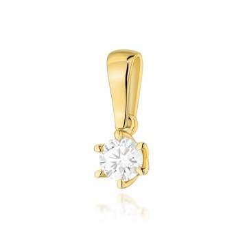 Pandantiv Aur 14K cu Diamant de Laborator 0.30 ct
