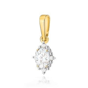 Pandantiv Aur 14K cu Diamante de Laborator 0.27 ct