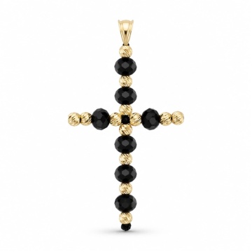 Pandantiv Cruce Grand Black din AUR 14K