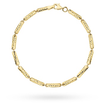 Bratara Aur 14k cu Placute si Model Ajurat