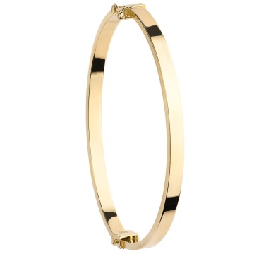 Brățară Ovală Fixă Aur 14K - Design Elegant și Rafinat