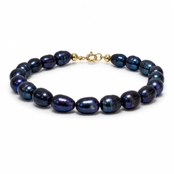 Brățară Tahitian Rice Pearls 8 din AUR 14K cu Perle de Cultură