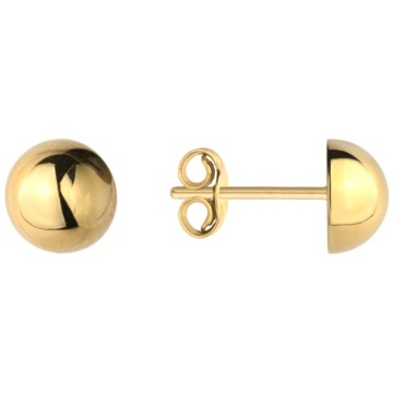 Cercei Aur 14k cu Bilute 7 mm