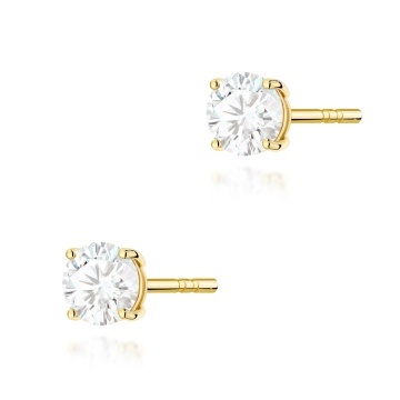 Cercei Aur 14K cu Diamant de Laborator 0.50 ct