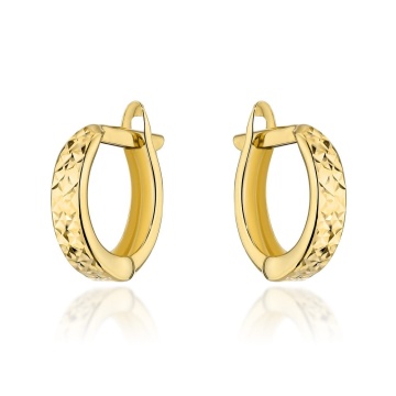 Cercei de aur 14K cu model