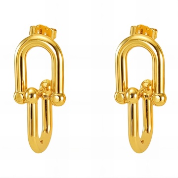 Cercei Velora din Inox placat cu AUR 18K